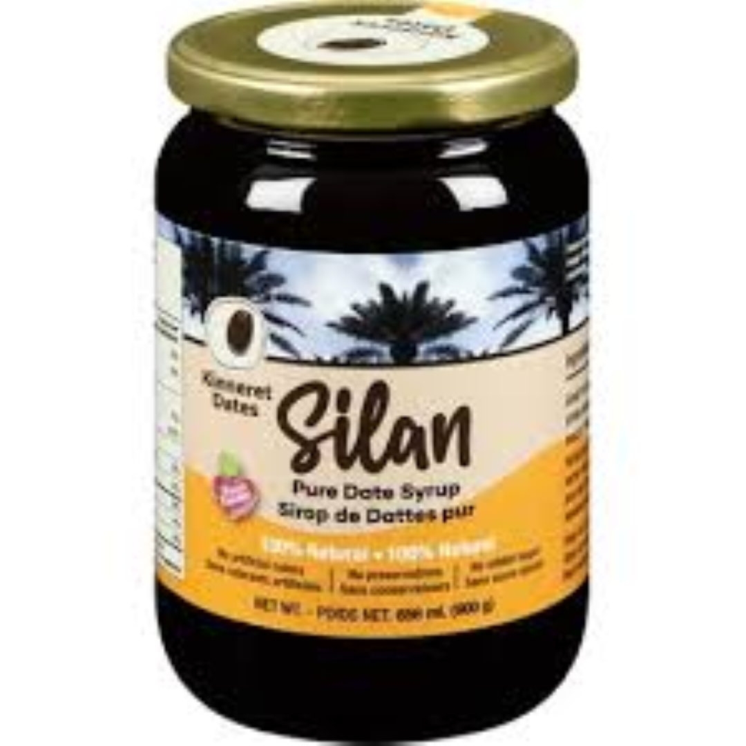 KINNERET NATURAL SILAN DATE SYRUP GLASS JAR 350G